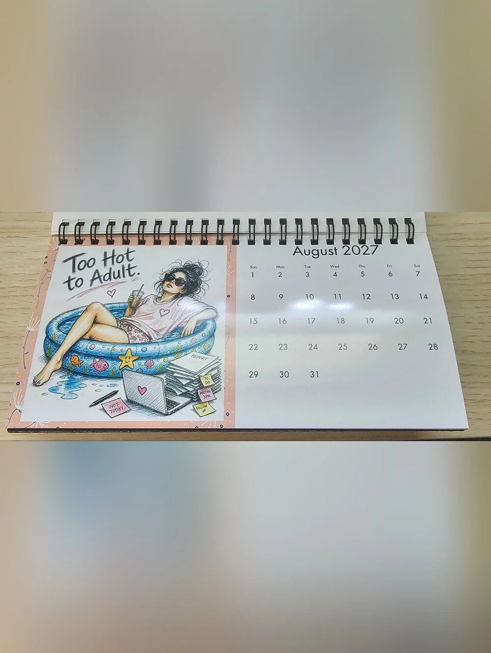 12 Months of Attitude 2027 Desk Calendar